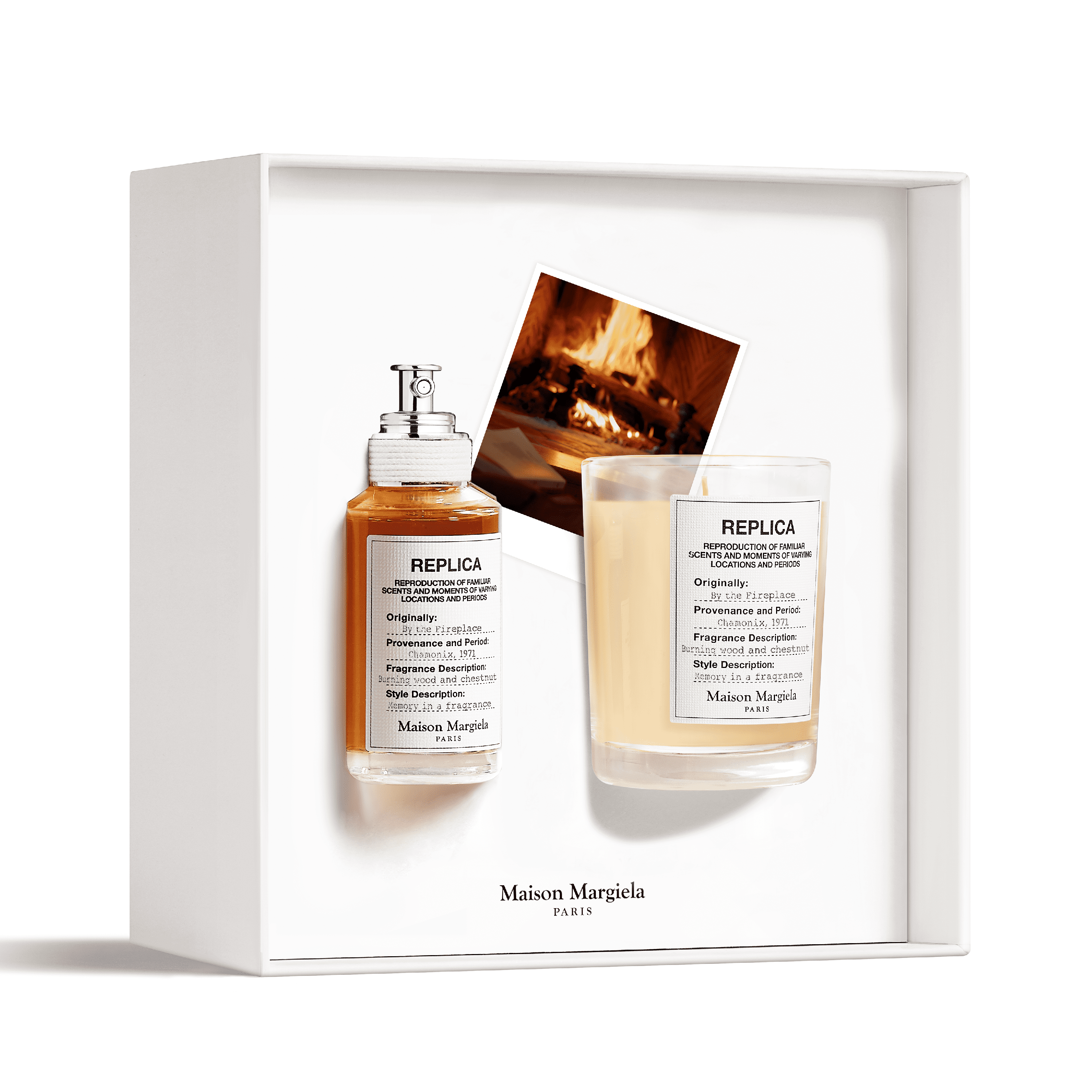 REPLICA BY THE FIREPLACE COLOGNE AND CANDLE SET